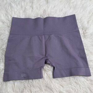 NEW SET Active Sculptflex Lavender Bike Shorts XL Workout Running Pilates